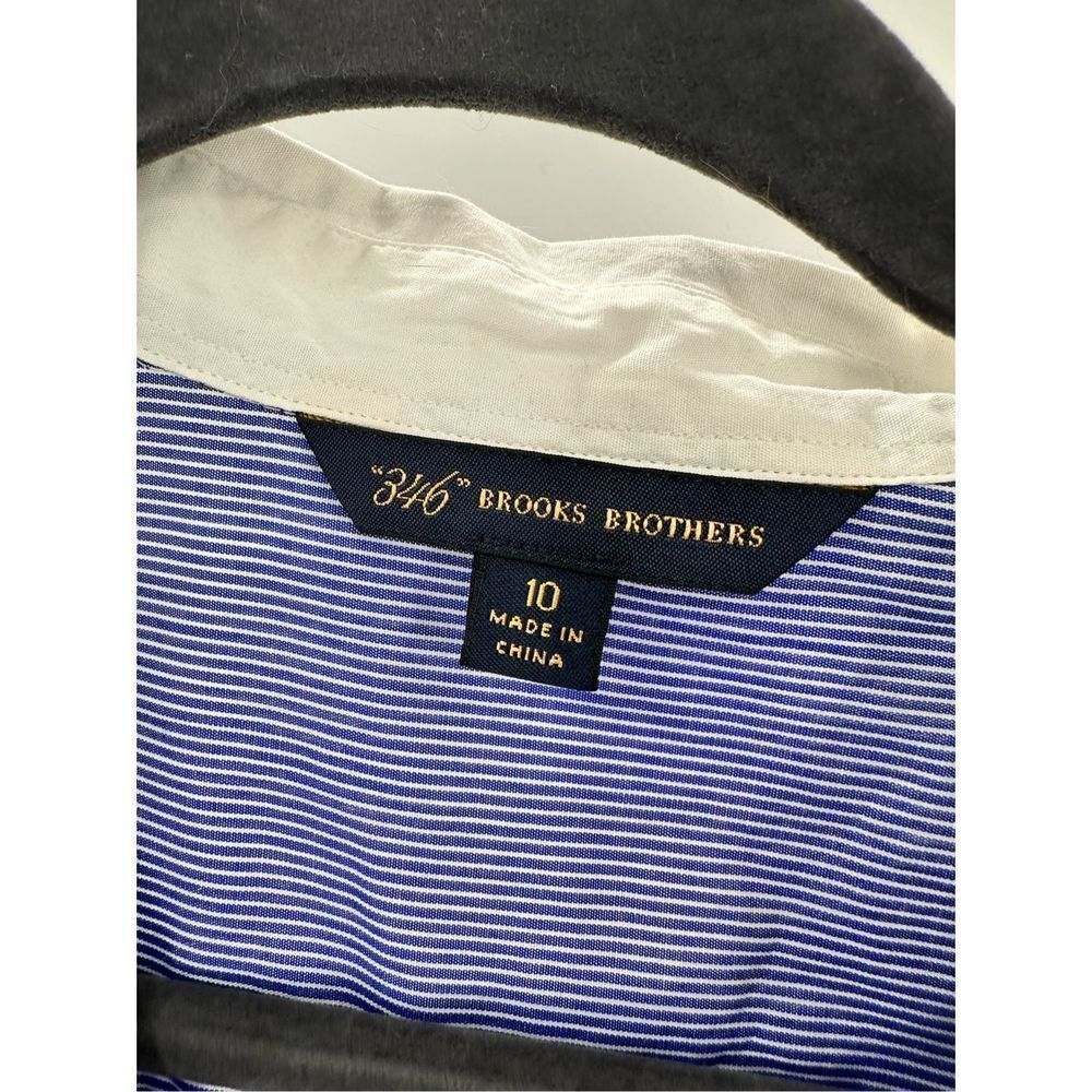 Brooks Brothers Blue Stripes White Cuffs - Picture 3 of 4